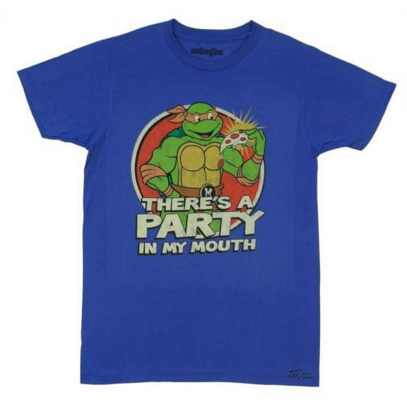 Teenage Mutant Ninja Turtles There Is A Party Pizza Adult T-Shirt M