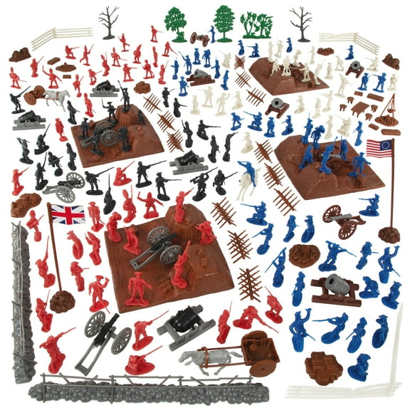 BMC Revolutionary War Battle of Yorktown - 208pc Plastic Army Soldier Playset