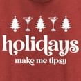 thumbnail image 2 of Women's Lost Gods Holidays Make Me Tipsy  Racerback Tank Top Red Heather Medium, 2 of 4
