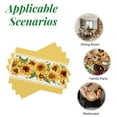 thumbnail image 5 of Rdsfhsp Spring Watercolor Sunflower Linen Placemats Set of 4 for Dining Table Decorations 12x18 inch, 5 of 5