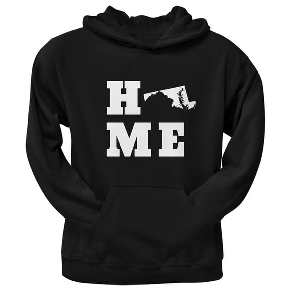 Maryland Home Black Adult Hoodie - Small