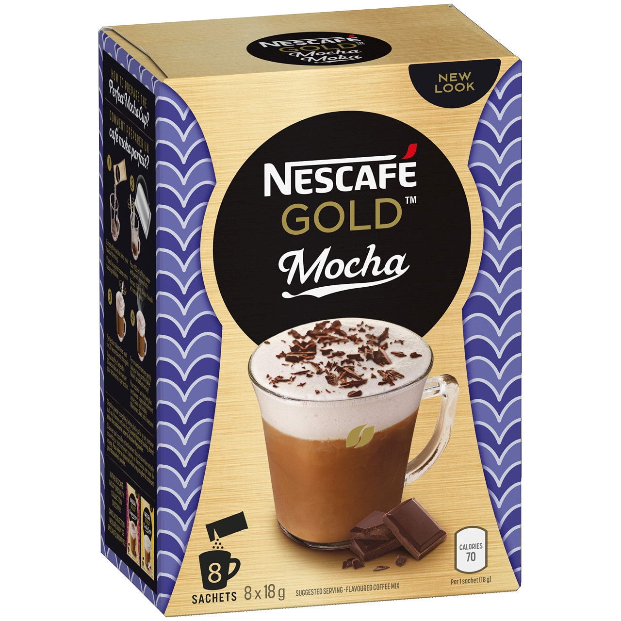 NESCAFÃ‰ Mocha Cappuccino Instant Coffee Mix, 48 Sachets