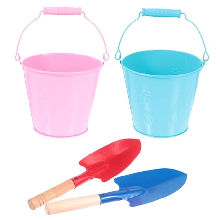 Frcolor Sand Set Bucket Kids Gardening Beach Tools Tool Pails Children Toys Garden Shovels Iron Playing Shovel Rake Kid Outdoor