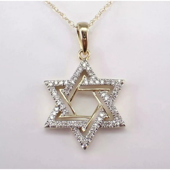 Beautiful 1.50Ct Round Cut Diamond Charm Star Shap Pendant 14k Yellow Gold Plated