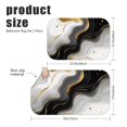 thumbnail image 3 of Black and Gold Marble Pattern Bath Mat Set Of 2,Non-Slip Rug for Bathroom,Kitchen,Bedroom,Entrance, 30x17 and 23.5x15.7 Inches, 3 of 5
