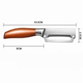 thumbnail image 3 of Pelador de verduras de acero inoxidable | Herramienta para pelar frutas | Utensilio de cocina ergonómico que ahorra esfuerzo | Preparación de alimentos en el hogar para zanahorias, patatas y manzanas, 3 of 6