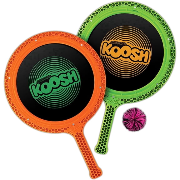 Koosh Paddle Playset – Beach Toys, Outdoor Games for Adults and Family, Outdoor Games for Kids, Fidget Toys for Kids, Ages 4 