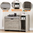 thumbnail image 6 of Hidden Cat Litter Box Furniture, Flip-Top Entryway Bench with Storage & Ventilation, 6 of 8