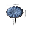 thumbnail image 3 of Glazed Ceramic Pollinator Waterer with Stake, Floral Insect Bird Feeder Bath, Sturdy Garden Yard Ornament for Hummingbirds Butterflies, Outdoor Patio Backyard Pollinator Station, 3 of 6
