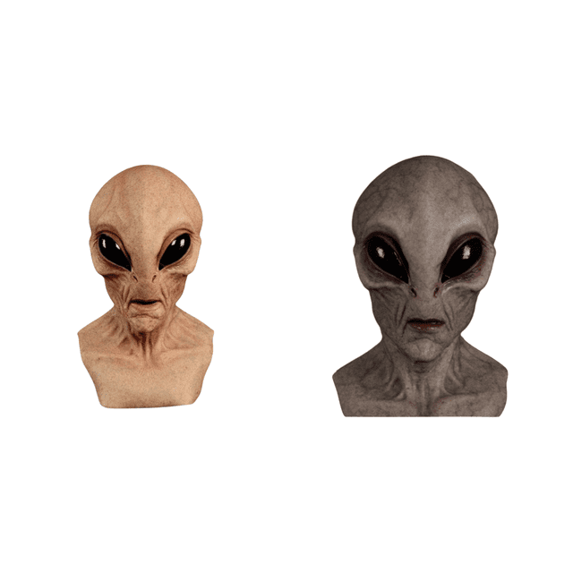 Máscara Alienígena Halloween Cabeza Completa Látex para (color Piel)