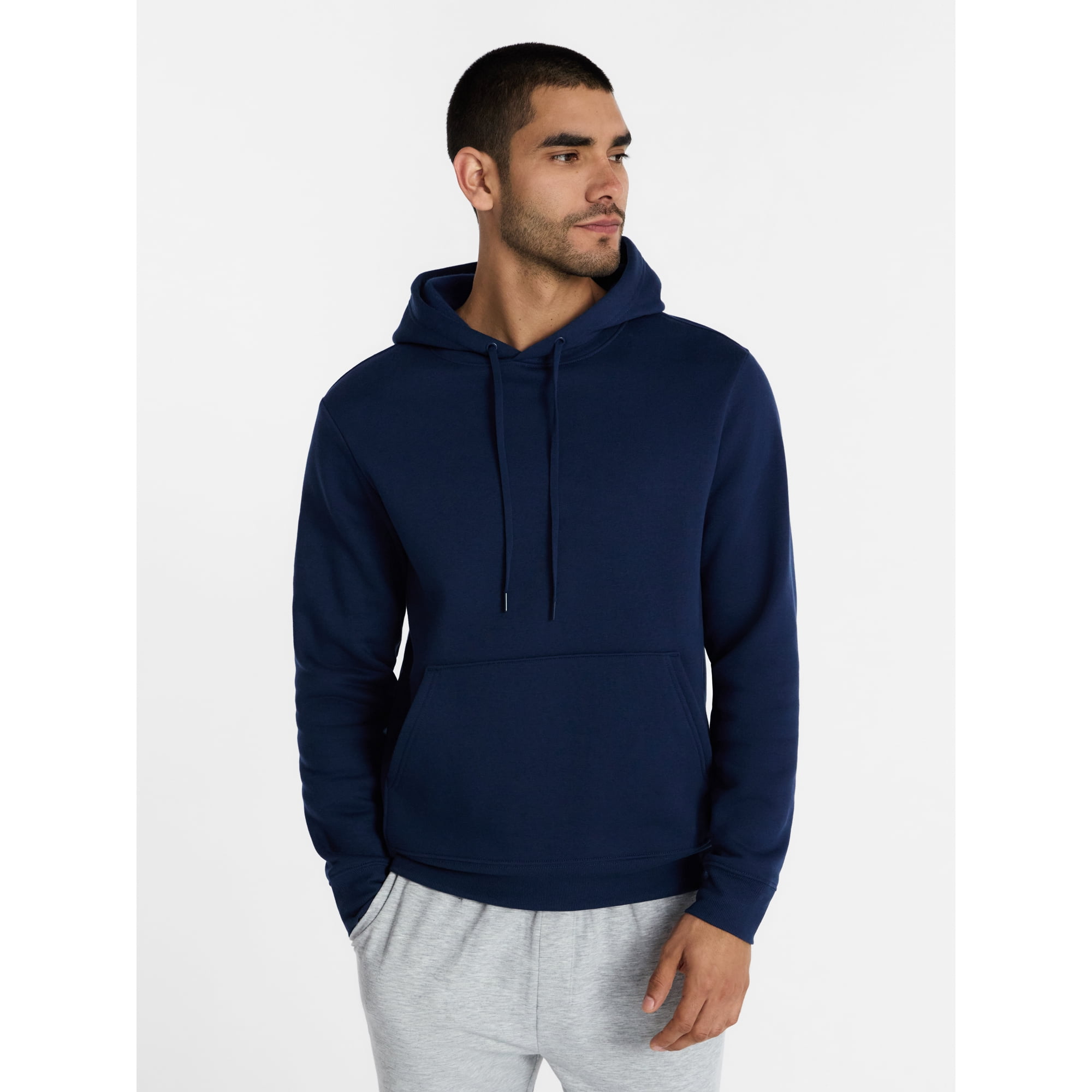 Athletic Works Men's & Big & Tall Men's Fleece Hoodie Sweatshirt, Sizes XS-4XLT