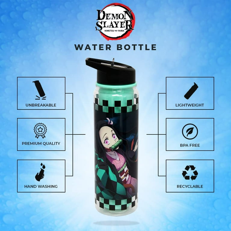 Official Licensed Demon Slayer Water Bottle, 18 Oz Plastic Water Bottle By  Just Funky - Walmart.com