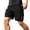 Black, variant on Athletic Shorts For Men Classic Quick Dry Elastic Waistband Mens Shorts Casual Running Workout Shorts With Pockets Casual Activewear