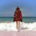 thumbnail image 6 of Traditional Jewish Sacred Amulet Large Beach Towel - Plush Thick Cotton Pool Towel, Adult Beach Towels, 6 of 17