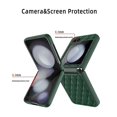 thumbnail image 2 of For Samsung Galaxy Z Flip5 Diamond Lattice Hinge Phone Case(black), 2 of 5