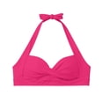 thumbnail image 6 of NordicNest Women's Elegant Strappy Tankini Top, Solid Color Hook Neck Full Coverage Swim Top, Comfortable Bathing Suit Top for Beach Pool Resort Hot Pink XXL, 6 of 6