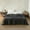 Embroidery Dark Grey, variant on Simple&Opulence French Linen Flat Sheet with Embroidered Border-100% Stone Washed Flax Bedding,King Size(108''x102'') Ultra Soft,Breathable Flat Top Sheet-1 Piece Bed Flat Sheet Only(Linen)