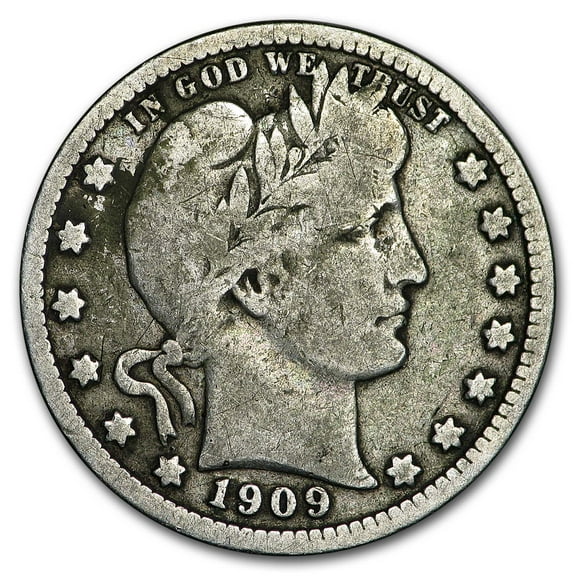 1909-D Barber Quarter VG