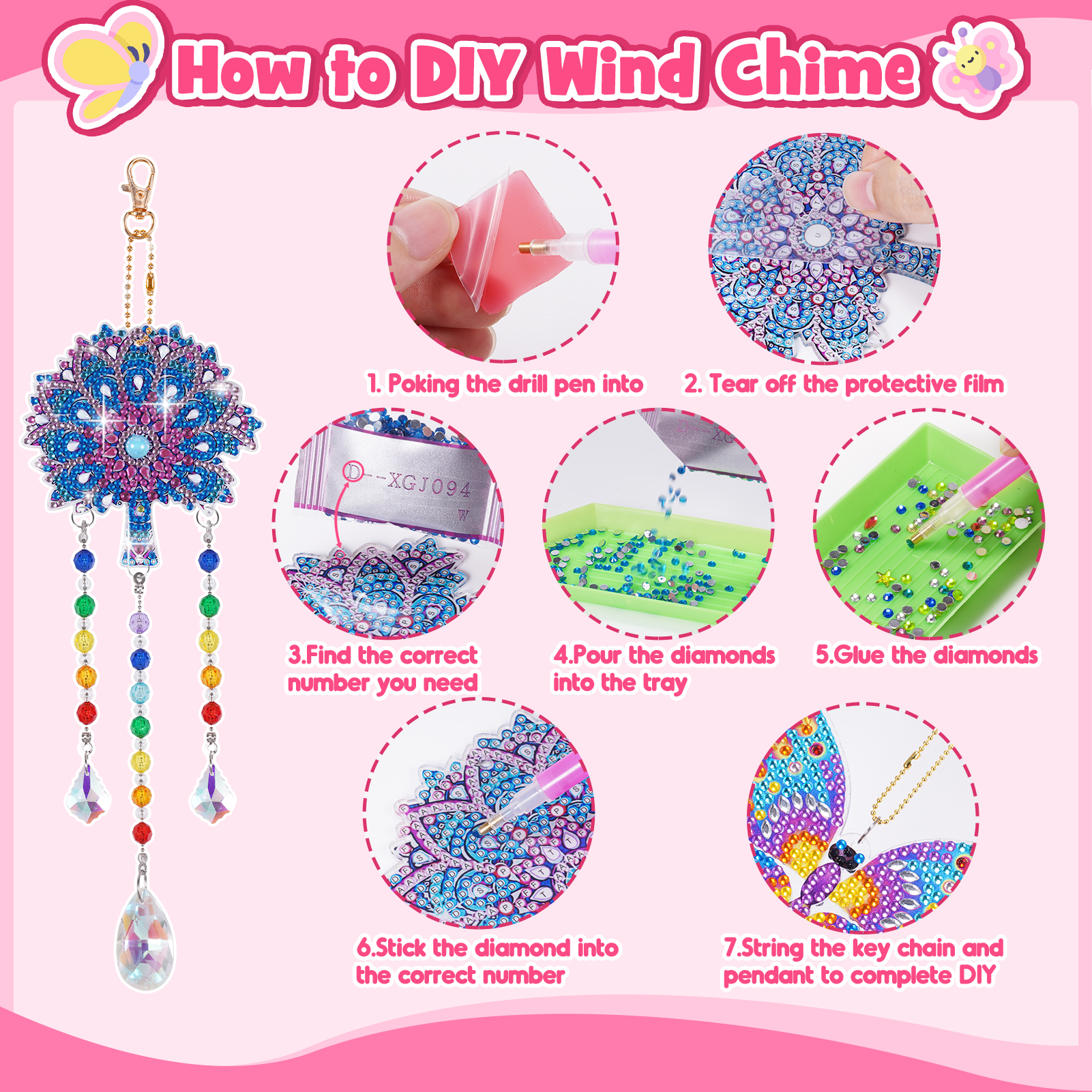 Superwinky Diamond Art Painting Kit - Gem Sticker Craft photo 6