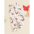 thumbnail image 3 of Nygoyerh Baby Girls Cute Tank Jumpsuit Butterfly/Cactus Print Sleeveless Footless Rompers Newborn Infant Summer Casual One Piece Bodysuit 3M 6M 12M 18M, 3 of 8