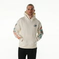 thumbnail image 3 of Unisex The Wild Collective  Cream Miami Dolphins Stacked Graphic Sleeve Fleece Hoodie, 3 of 5