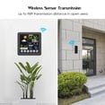 thumbnail image 3 of Amdohai Touch Color LCD Screen Wireless Weather Station Alarm Clock Indoor & Outdoor Thermometer Hygrometer with USB Port Snooze Function--Black, 3 of 7