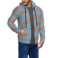 thumbnail image 3 of Zip Up Hoodies for Men - Shrimp No.9014 Long Sleeve Comfrt Men'S Fashion Hoodies & Sweatshirts, Jackets for Men Hoodies Pullover Clothing Clothes with Pouch, 3 of 5