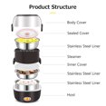 thumbnail image 2 of Electric lunch box,Box Qisuo Lunch Office Worker In Lunch Box Layers Stainless Steel In Thermal Lunch Steel Rice Office Worker In Thermal Rice Office Worker Stainless Steel Rice Wemay Baoe, 2 of 6