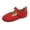 X1Red, variant on Djtdsds Toddler Girls Solid Color Bow Mary Jane Flats Scalloped Hook and Loop Dress Shoes Size:11