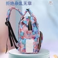 thumbnail image 4 of Mummy Bag Fashion Patterned Backpack Lightweight Large Capacity Backpack Maternity Baby Changing Bags Baby Stroller Backpack Diaper Changing Backpack, 4 of 9