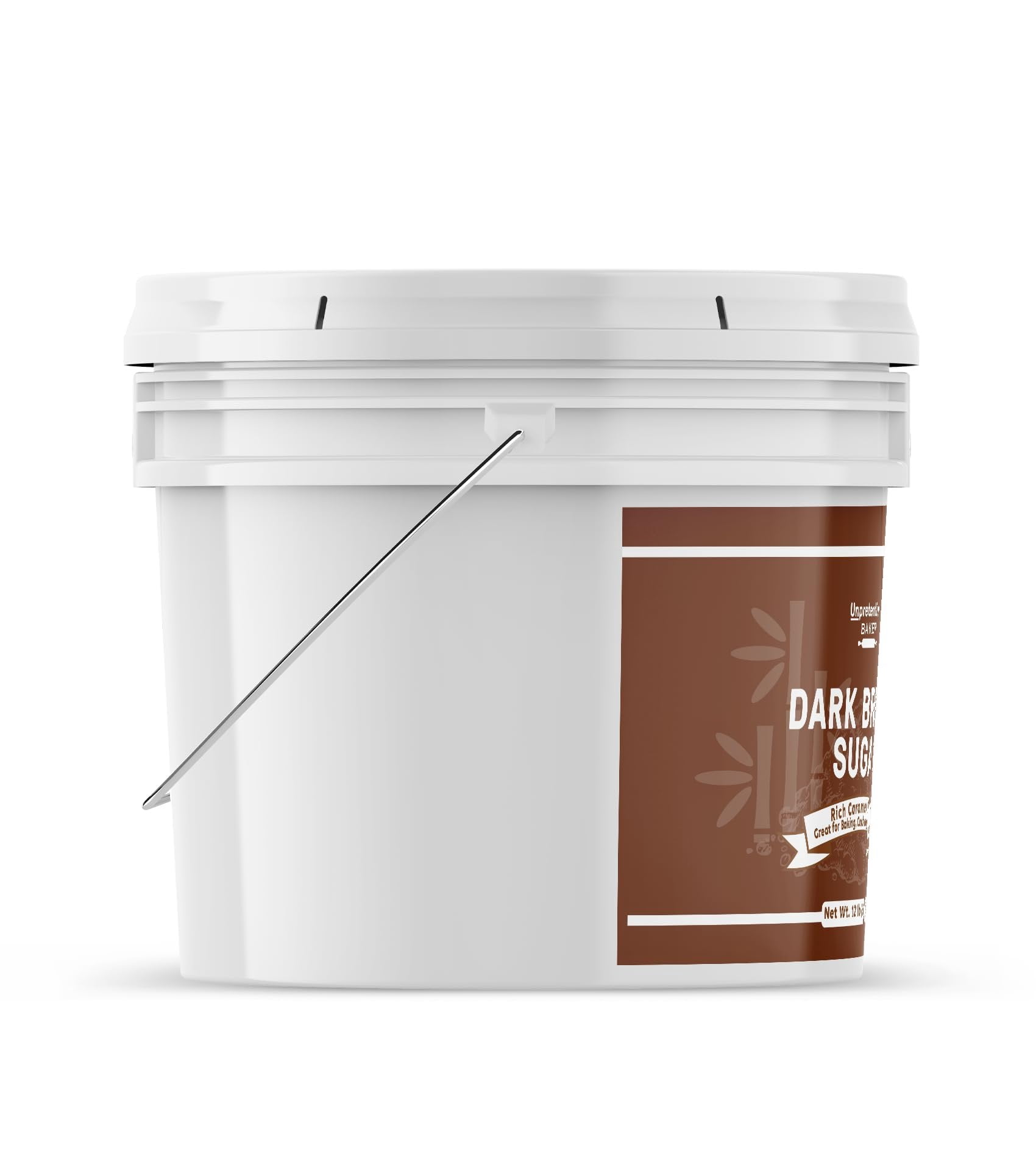 Unpretentious Dark Brown Sugar, Great for Baking, Rich Caramel Flavor, Sweetener 192 Ounces