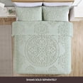 thumbnail image 3 of Beatrice Home Fashions Medallion Chenille Bedspread, Full, Sage, 3 of 5