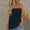 Navy-01, variant on Dyegold T-Shirts for Women Trendy,Women's Tube Tops Gradient Bandeau Ombre Strapless Shirt Sleeveless Backless Tanks Blouse