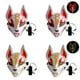 thumbnail image 4 of Máscara de cara completa de zorro de 10 colores luces de neón fiesta de Halloween pantalla Led Cosplay oscuro que brilla intensamente, 4 of 8