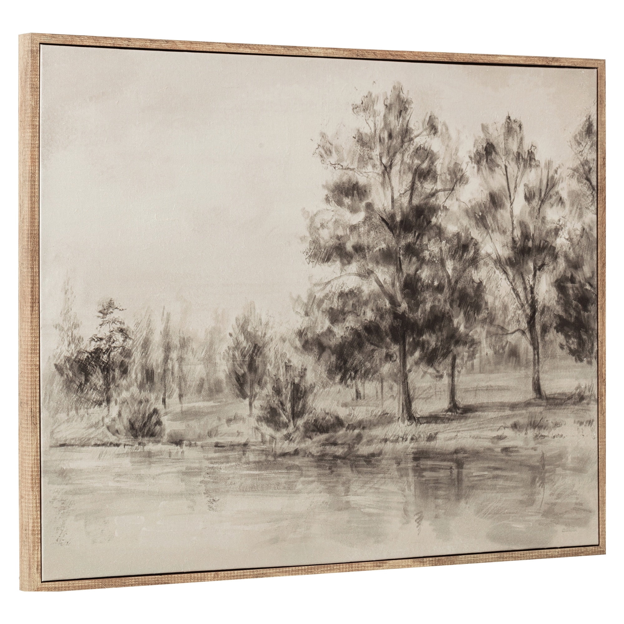 My Texas House Sepia Landscape Vintage Framed Art 36x28