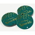 thumbnail image 3 of Inkdotpot Pack Of 50 Real Gold Foil Paper Tags Let Love Sparkle Wedding Favor Hang Tags, 3 of 6