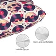 thumbnail image 3 of Pofeuu Skull lips record Guitar Print Polyester Microfiber Plush Pillowcases, Super Soft and Cozy Pillow Case Covers with Envelop Closure（Pillow core not included）-14"x20", 3 of 6