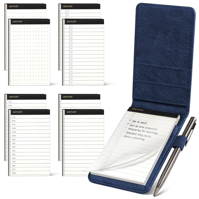 Set de Soporte para Bloc de Notas Mini WEMATE con 8 Recambios