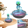 thumbnail image 5 of BLEEUS Alien Smoking Ashtray Outdoor Ash Tray Cool Ashtrays For Cigarettes Household items （Blue）, 5 of 9