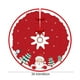 thumbnail image 3 of Falda para Árbol de Navidad de 90 Cm | Base de Poliéster Rojo con Estampado de Estrellas Doradas | Tapete Decorativo Duradero para Árbol de Navidad | Protege El Suelo de La Savia de Las Agujas de Pin, 3 of 6