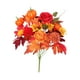 thumbnail image 2 of Ramo de flores artificiales de otoño con hojas de arce artificiales para jardín, para exteriores, damas de honor, inauguración de la casa, granja, ofi Estilo B, 2 of 8