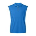 thumbnail image 4 of Fgnfyis Men's Sleeveless Shirts for Casual Wear Versatile Holiday Tops Sports Vests Trendy Summer Garments Comfortable Everyday Attire Tank Tops for Men Sky Blue M, 4 of 5