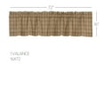 thumbnail image 4 of VHC Brands Farmhouse Kitchen Window Curtains-Sawyer Mill Tan Valance, 16x72, Charcoal Black, 4 of 7
