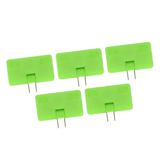 Adaptador de enchufe de 5 piezas, convertidor de corriente de viaje estándar de EE. UU. de 1 a 3, rotación de 180°, 110-250 V, verde