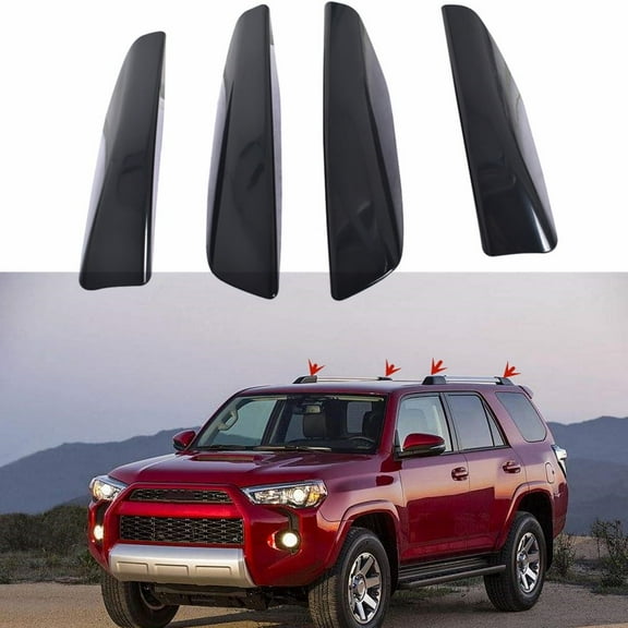 4pcs Black Roof Rack Rail Cover Fit for 2003-2009 Toyota 4-Runner N210