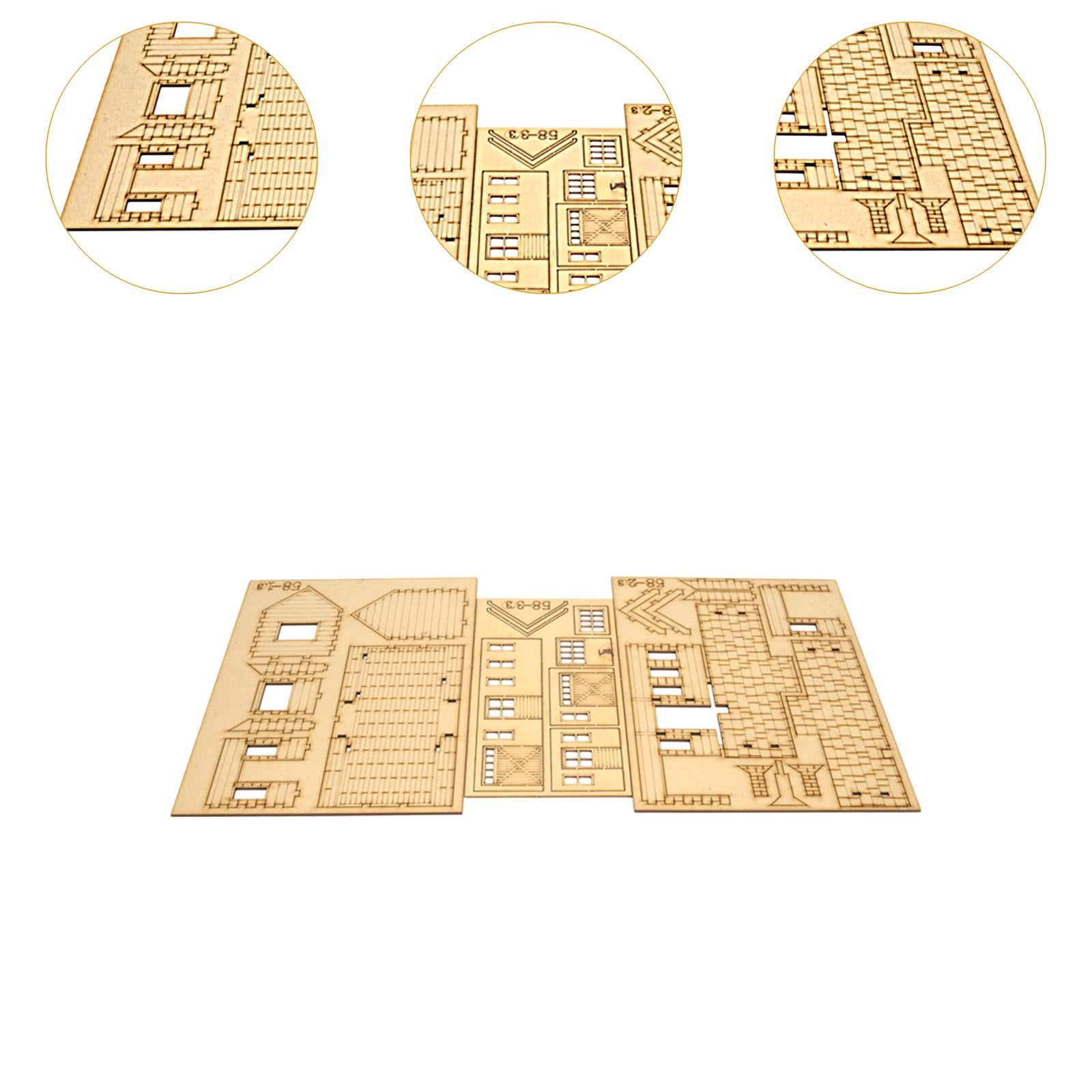 Train Station Model Town Station Building Miniature Kit Wooden Material for Enthusiasts and Collectors