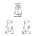 thumbnail image 3 of Ounissouiy Estante para plantas de aire, soporte de , soporte decorativo, organizador de macetas para verduras, estantería, , arte interior, Blanco 3Conjunto, 3 of 6