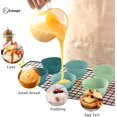 thumbnail image 4 of 24 PCS Reusable Silicone Baking Cups, Silicone Muffin Liners, Cupcake Liners Muffin Cups Moulds (Green), 4 of 7
