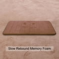 thumbnail image 5 of PiccoCasa Memory Foam Bath Mat Thin Absorbent Bath Rug Mat for Bathroom, Coffee Color 24" x 16", 5 of 6
