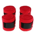 thumbnail image 2 of 4 Pieces Soft Fleece Equestrian Leg Wraps For Riding, 2 of 8